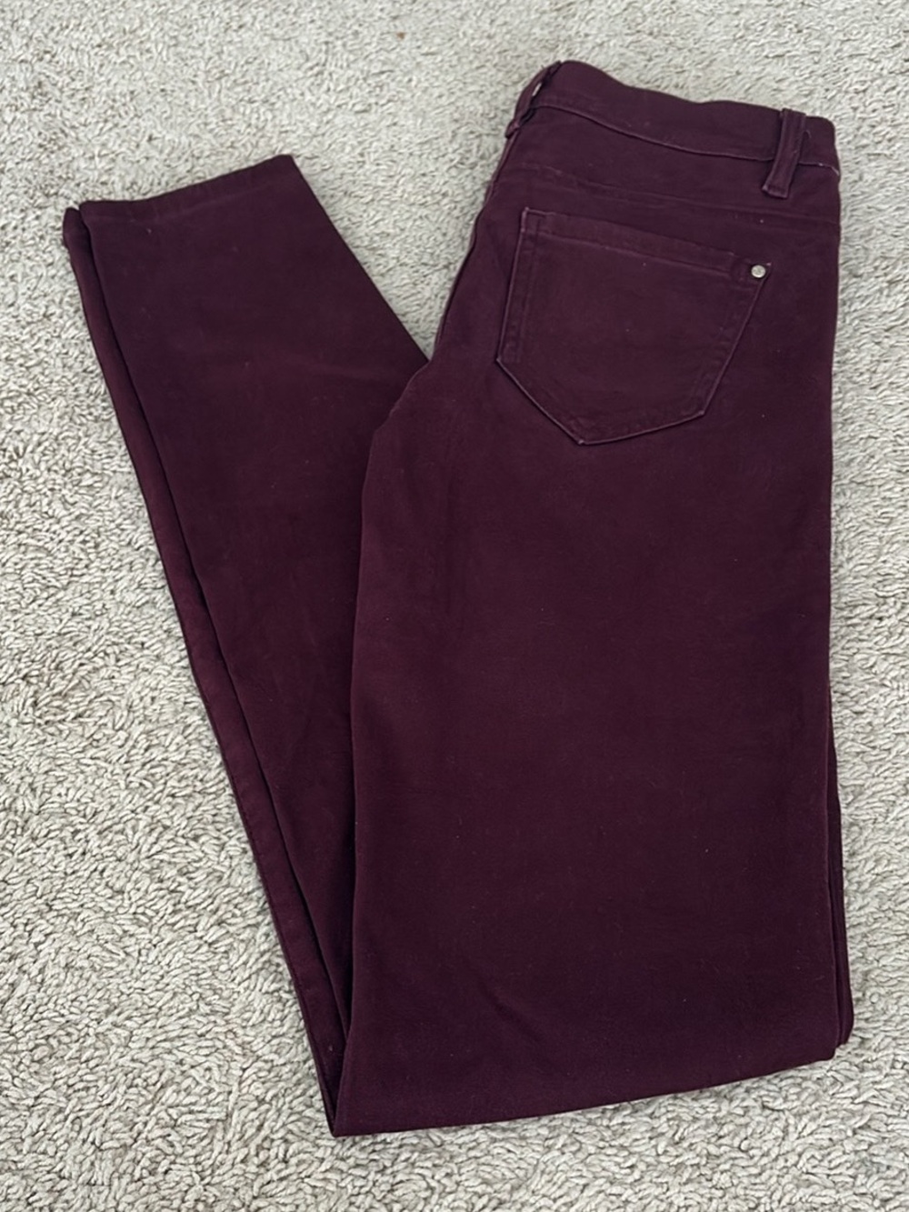 RW&CO. Women's Burgundy Skinny Jeans
